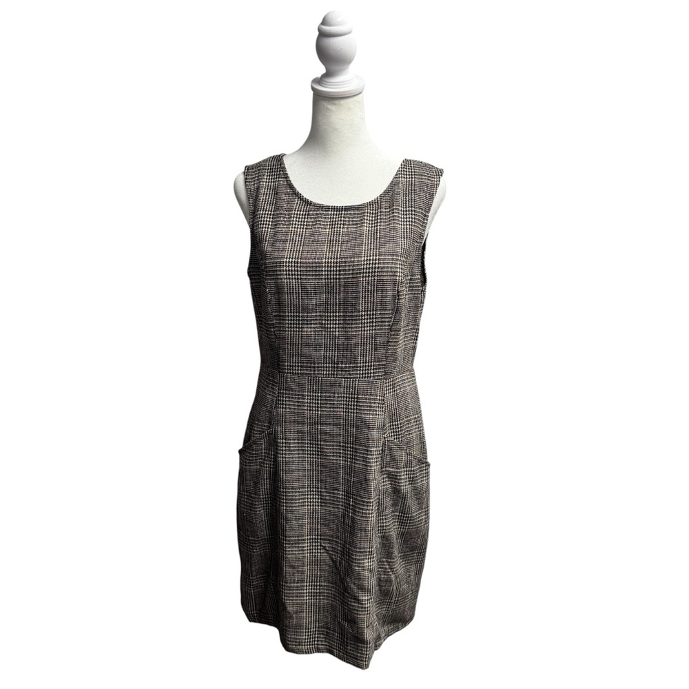 NEW Showpo. Mood Booster Sheath Sleeveless Houndstooth Check Mini Dress 8 NWT